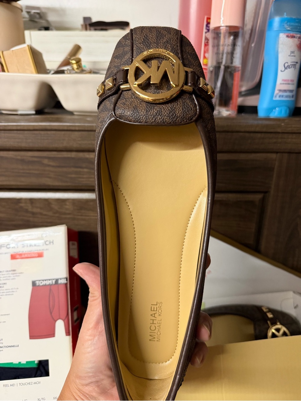 MICHAEL Michael Kors Brown Logo-Accent Women's Loafer